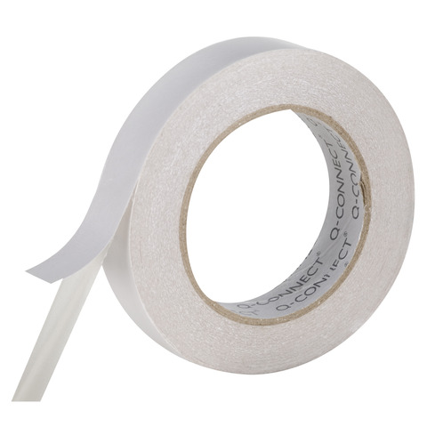 Nastro biadesivo 90 μm Q-Connect - conf. 6 pezzi - 25 mm x 33 m KF02221